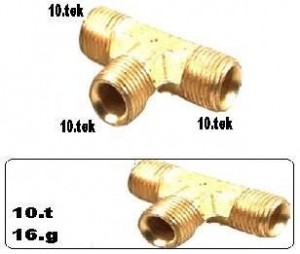 Tee Uniao 10m Demontado 10.tek--16gas