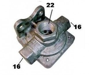 Valvula Descarga Rapida 22x16m