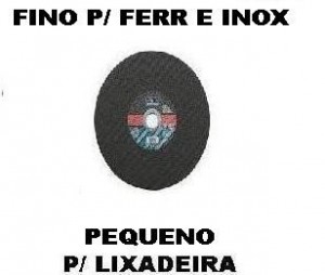 Disco Corte Fino P/ferro 4.1/2x7/8 P/ Lixadeira P/inox