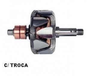 Rotor Alternador 12v 17x55Coletor 17x49 Wapsa Mod F.1000 A3=2028 F.4000