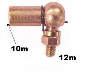 Terminal Acel 10-femea X 12macho Mmb 1111a2213 Embreagem A3-773