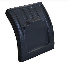 Paralama Plastico Meio Cav/carruela Traseira Preto