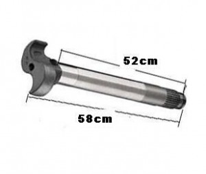 Eixo S Carreta 28 Estria 58cm L-dir Sr Gr 2000 Knorr Tubeless