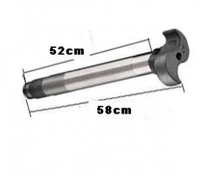 Eixo S Carreta 28 Estria 58cm L-esq Sr Gr 2000 Knorr Tube/tubeless