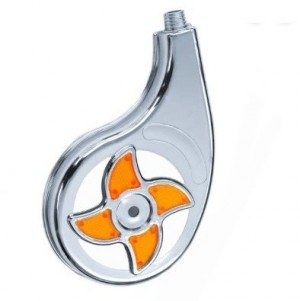 Rodoar Calota Plastico Estrela Laranja Direito