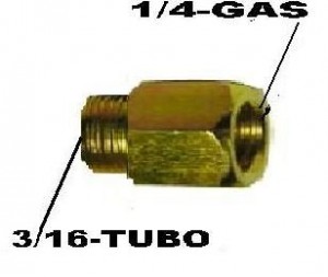 Conector Femea 3/16x1/4 Desmont 3/16-é Igual-5mm