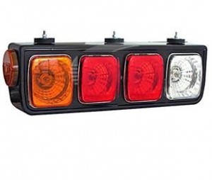 Lanterna Traseira Carreta Guerra Conjunto Comp Ld-esq Af438e
