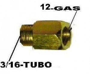 Conector Femea 3/16x12 Desmont 3/16-é Igual-5mm