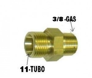 Conector Macho 11x3/8 Desmontada