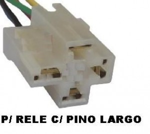Chicote Suporte Base Rele 04 Pinos (p/ Rele Com Pino Largo)
