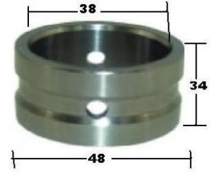 Bucha Eixo S Ferro 38x48x34mm Carreta Randon Nova