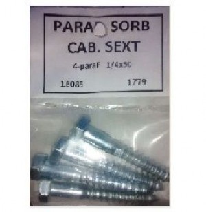 Kit Parafuso Ferro .1/4x50 Sextavado R-sorberba Parcial
